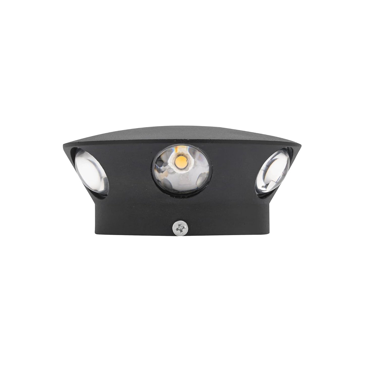 Modern Round Shape 18W LED Wall Sconce Light Fixture Indoor Up Down Left Right Wall Lamp Spot Light - Warm White(Metal)