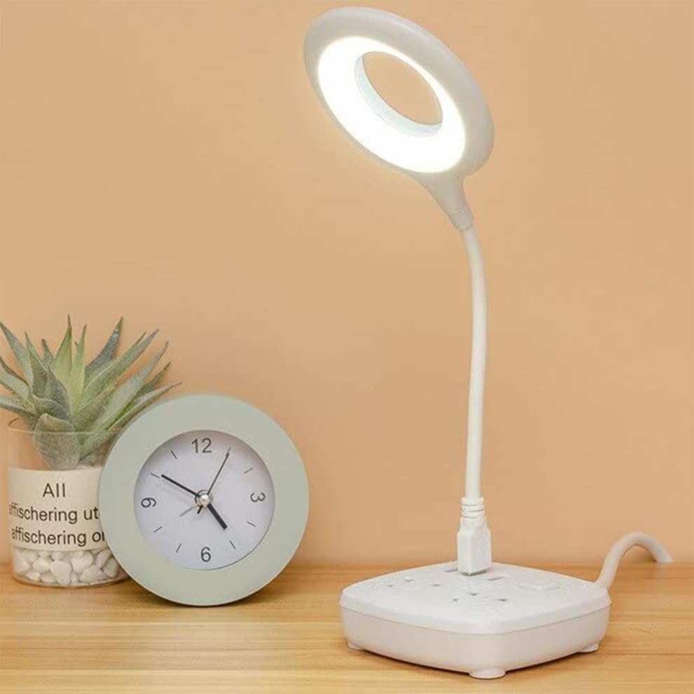 USB Intelligent Voice Control Lamp, Voice Activated Lights Smart Voice Small Table Lamp, Voice Control Lamp, Small Night Light for Home Learning and Office, Portable Outdoor LED Night Light