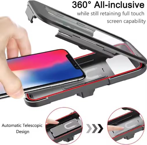 GripLock Pro™ - Waterproof Motorcycle Phone Mount with 360° Rotation & Shock Absorption