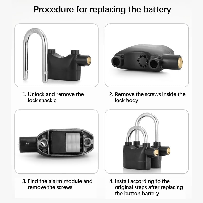 Waterproof Alarm Padlock