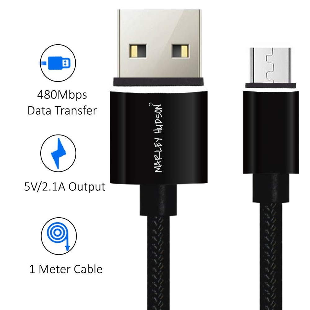 Marley Hudson Charging  Cable - Micro USB Charger 2.4A