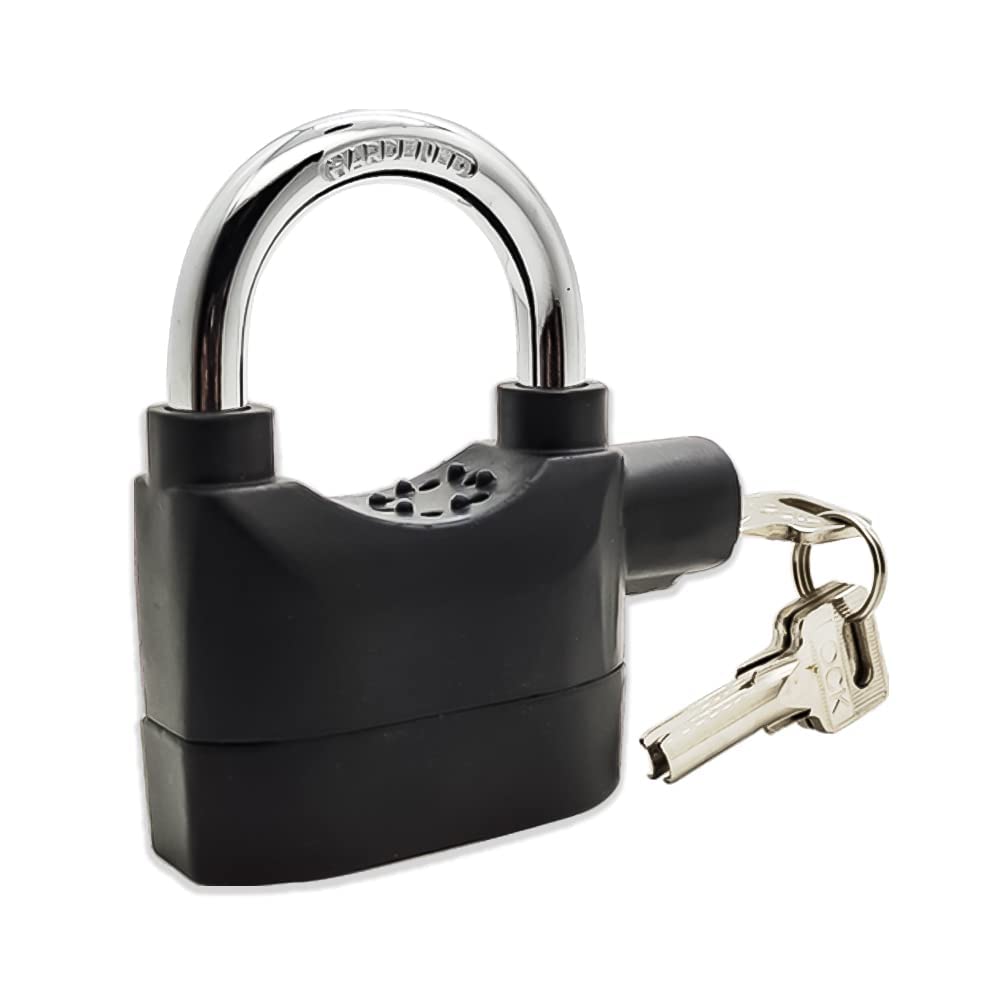 ECellStreet Heavy-Duty Waterproof Alarm Padlock – 110dB Sound with Motion Detection for Ultimate Security