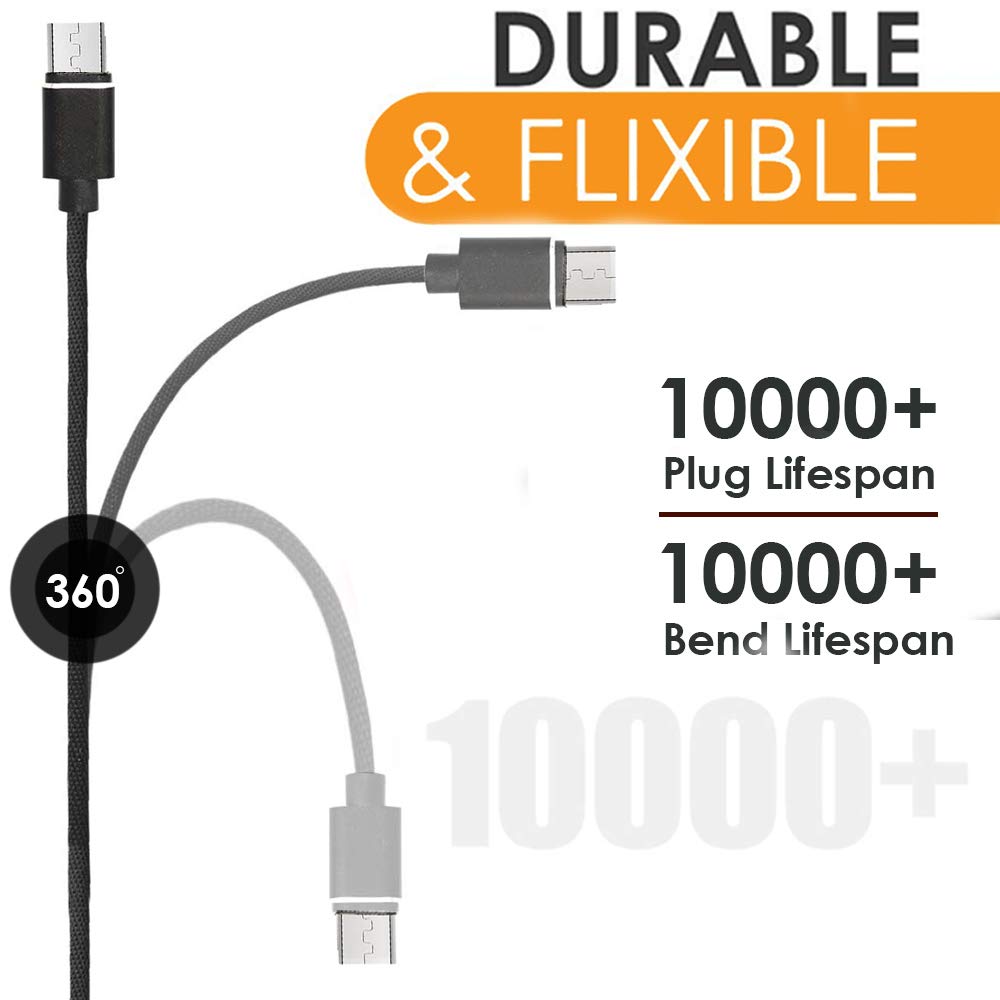 Marley Hudson Charging  Cable - Micro USB Charger 2.4A