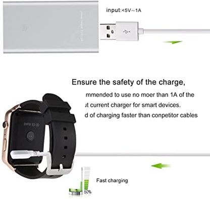 Charging Cable for Ninja Gionee gsw8, Fireboult Invincible, Fireboultt Visionary Watch