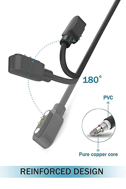 Charging Cable for Boat Xtend,Boat Storm, W26 W26+ W26m W55+, Noise ColorFit Pulse, Colorfit Ultra/Ultra 2