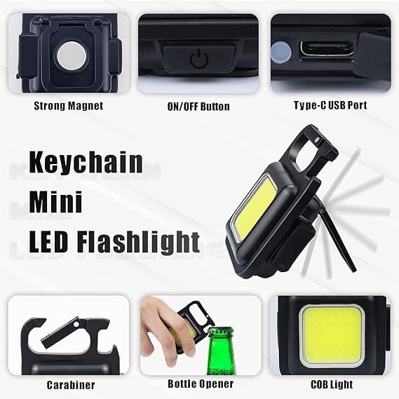 Multifunctional Keychain Mini LED Light