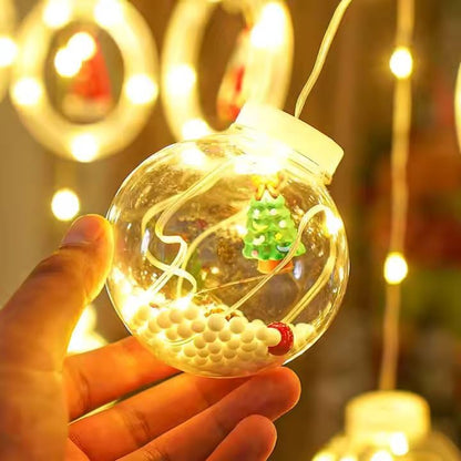 5+5 Ball and Tree Warm White Christmas LED Decorative Lights