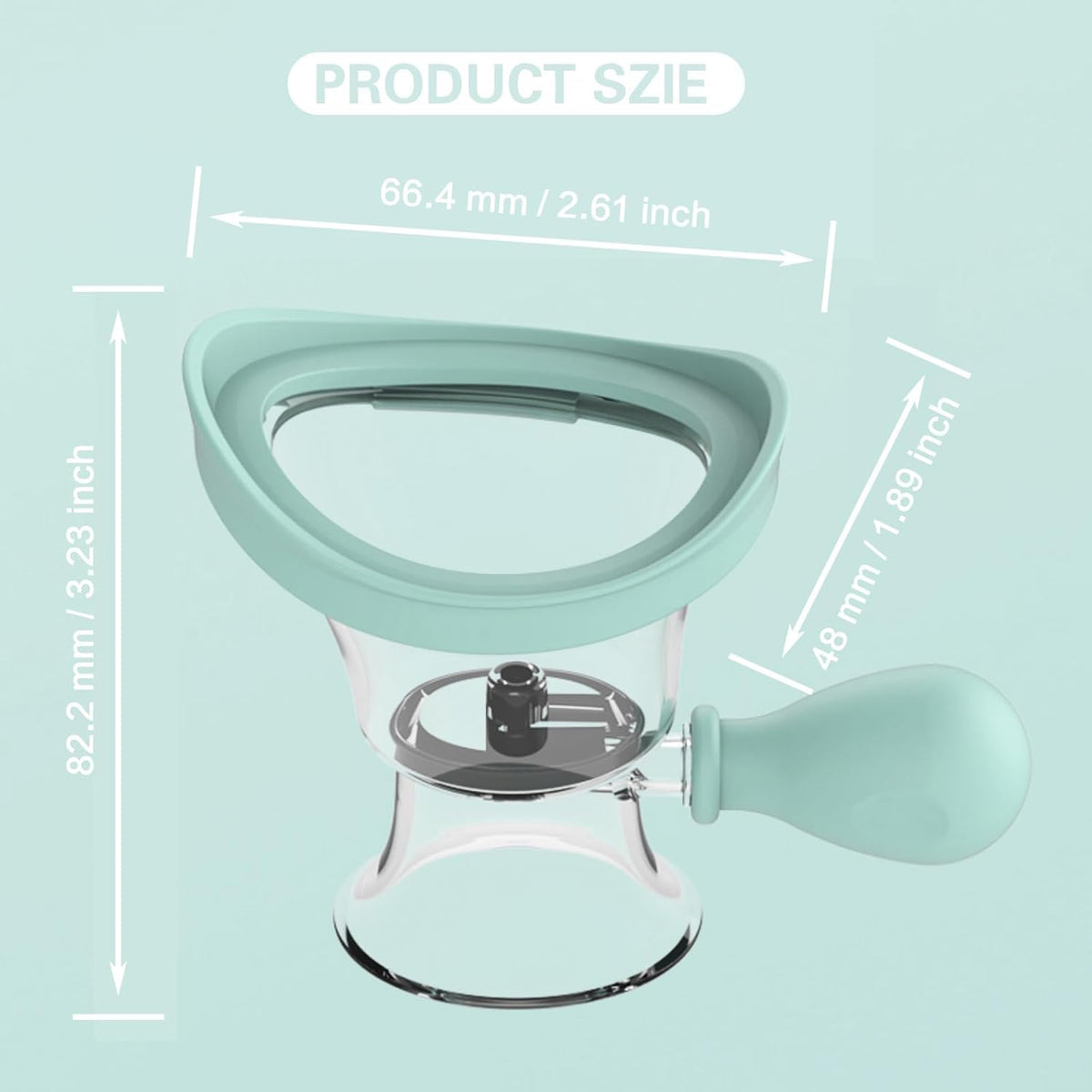 AquaFresh Eye Wash Cup with Soft Silicone Seal & Squeeze Bulb | Portable Eye Rinsing Cleaner