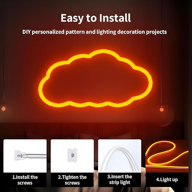 Orange Neon Light Strip 5M 600 LEDs