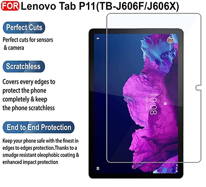 Tempered Glass for Lenovo Tab P11 11 Inch TB-J606F/TB-J606X