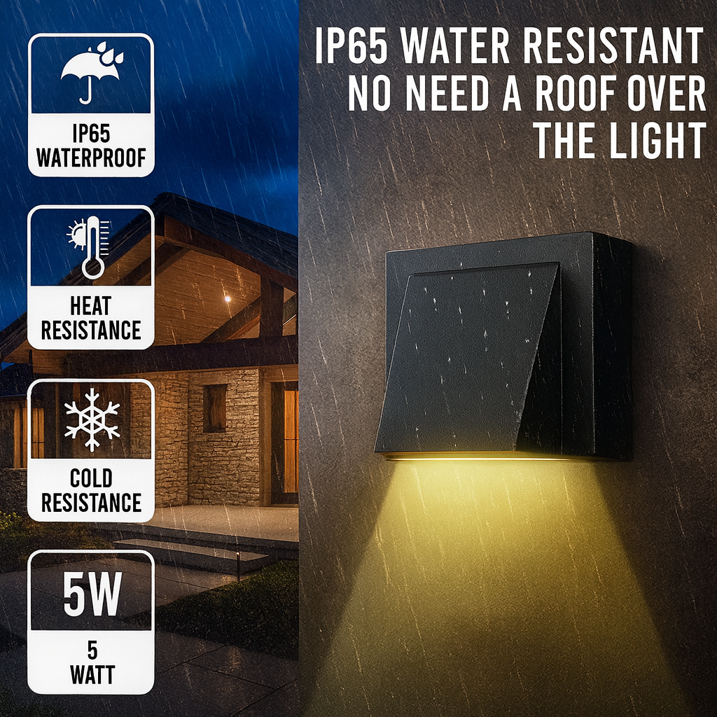 5W Warm White LED Wall Sconce – Up-Down Beam Light