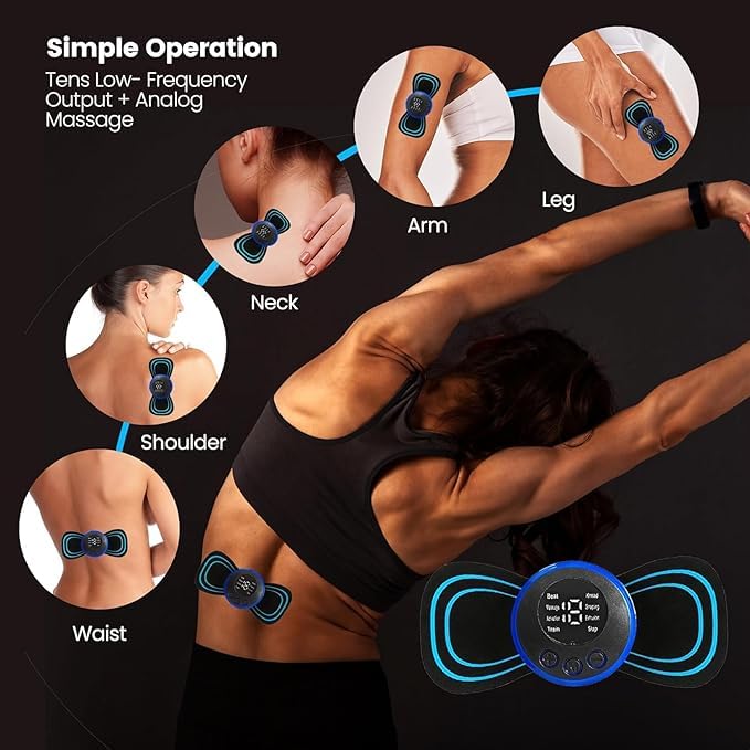 Full Body Mini Butterfly TENS Massager with 8 Mode