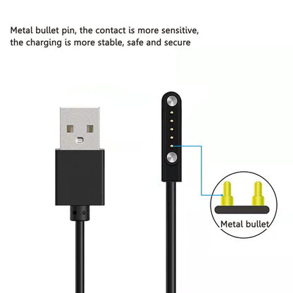 Universal USB Cable Watch Charger Magnetic 5 pin, Watch Charger, 12mm Adapter Length 45 cm for Smart Watch (5pin, Cable only)