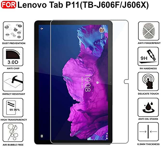 Tempered Glass for Lenovo Tab P11 11 Inch TB-J606F/TB-J606X