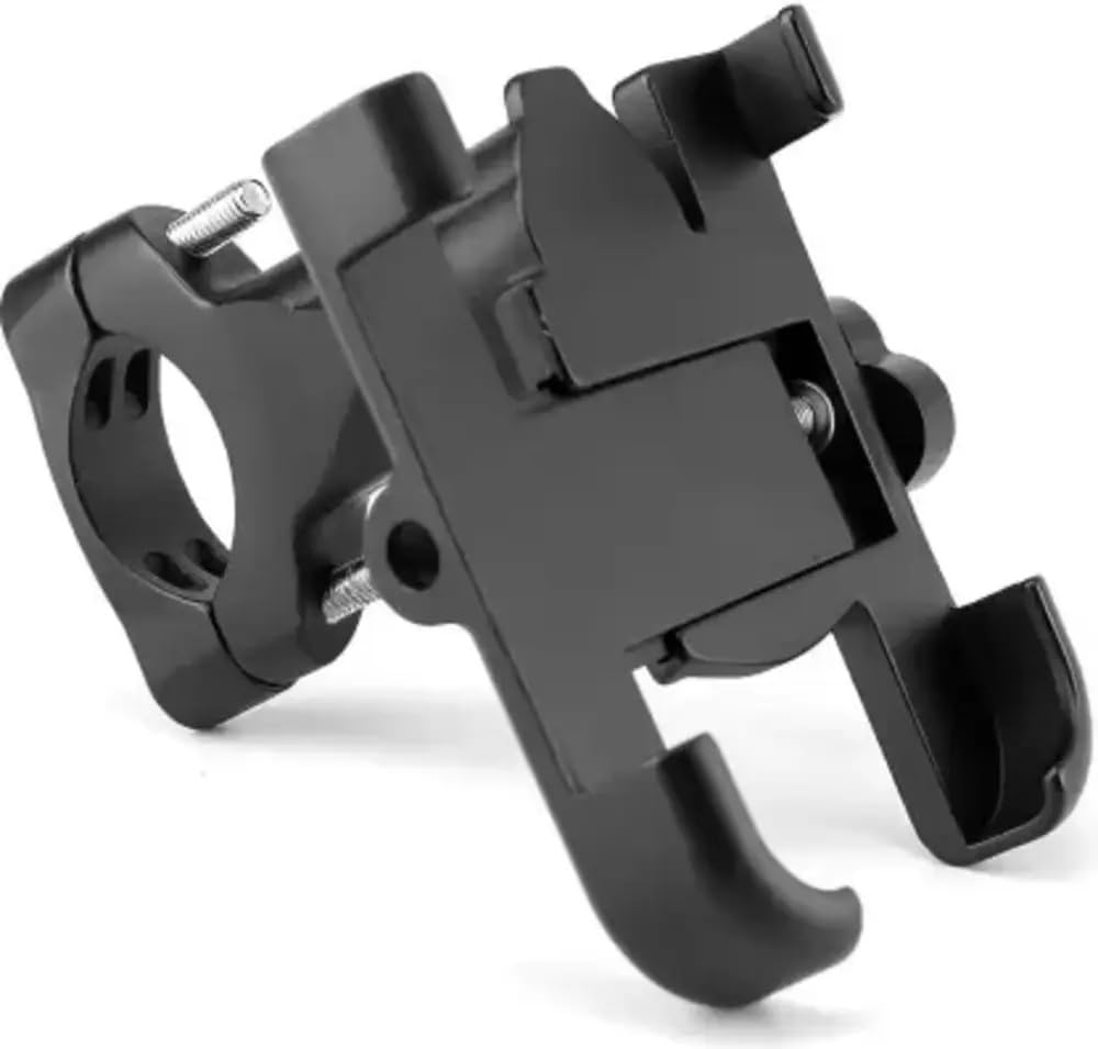 RoadTitan™ 360° Elite – Heavy-Duty Full Metal Bike & Scooty Phone Mount with Shock-Absorbing Pads
