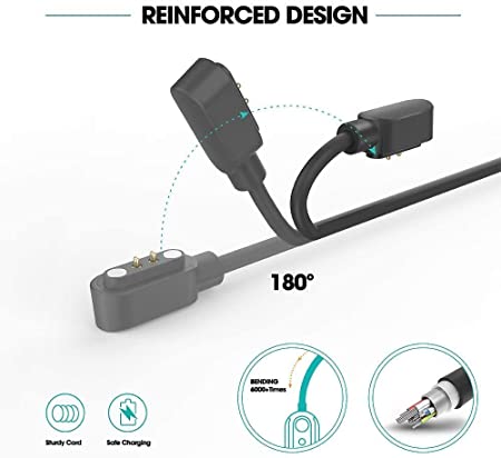 Charging Cable For Ambrane Wise Glaze Smart Watch