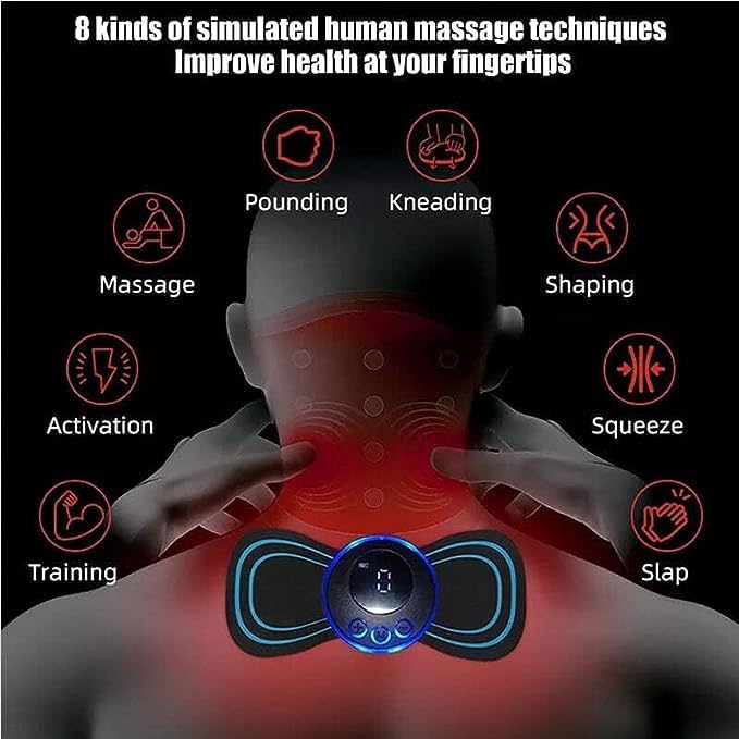 Full Body Mini Butterfly TENS Massager with 8 Mode