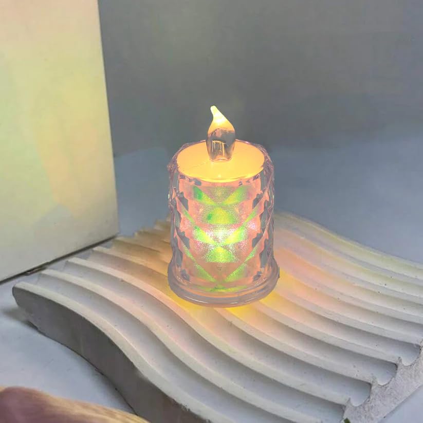 CandleAura LED Tealight Set Realistic Flame Cozy