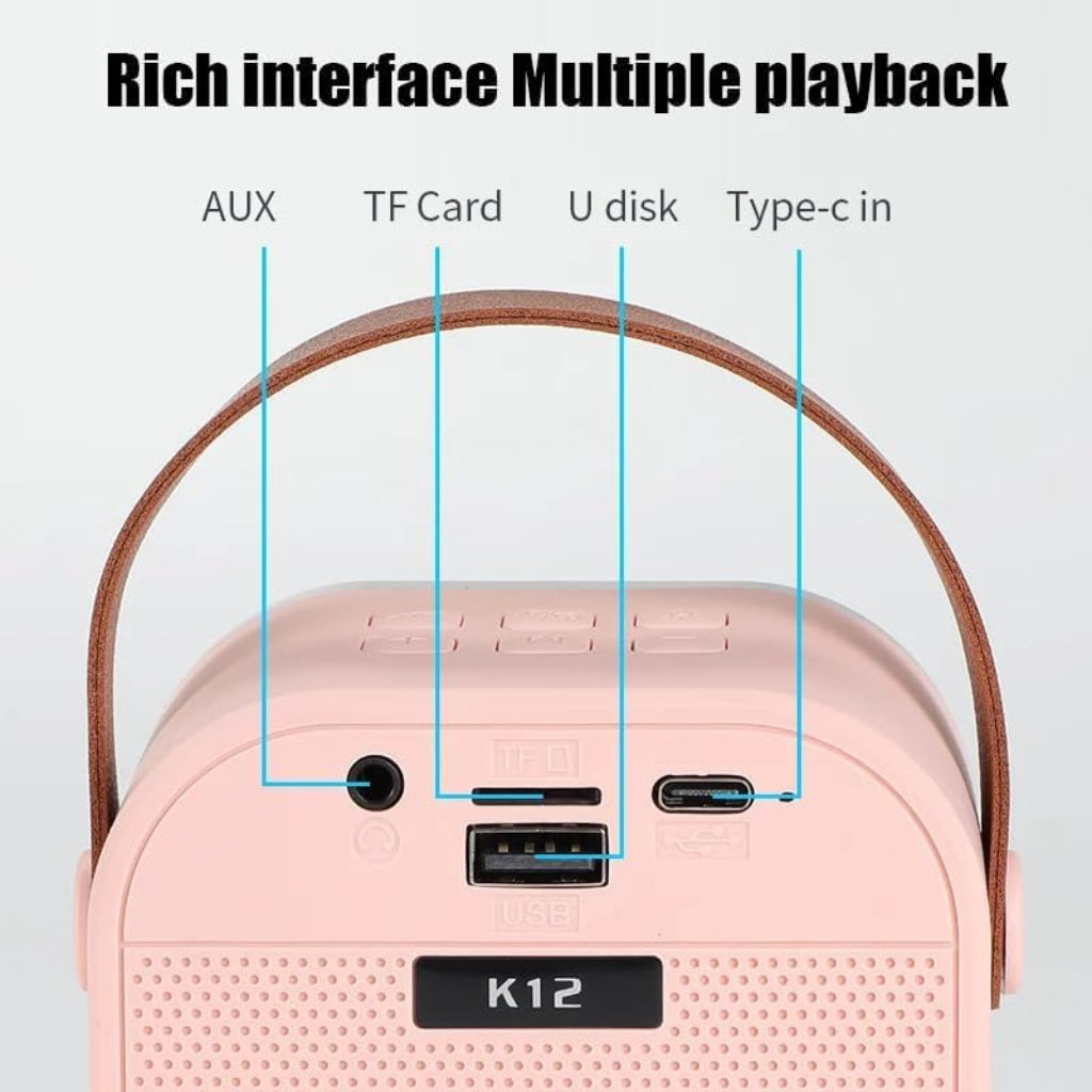 Audiaura 10w Mini Karaoke Machine with Wireless Mic