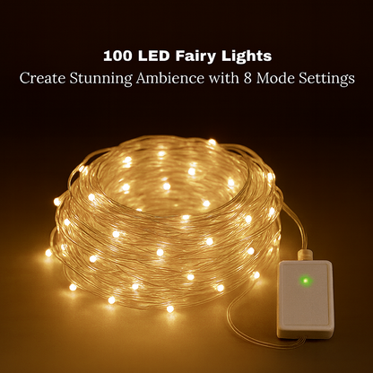 100-LED Multicolor Christmas Fairy Lights