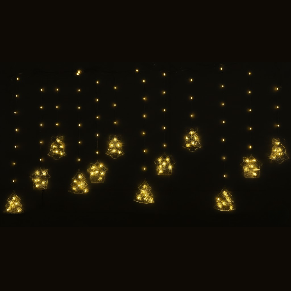 Warm White Christmas Curtain Light