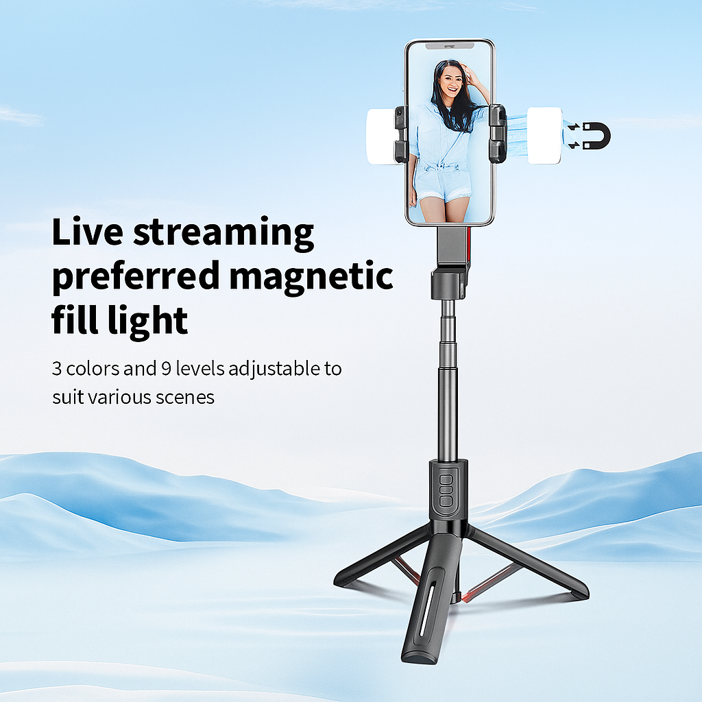 360 Smart Tracking Selfie Stick Tripod Wireless