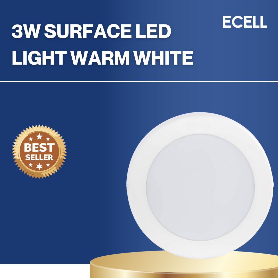3W Surface LED Light – Warm White & White