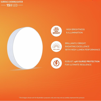 22W SURFACE DOWNLIGHT