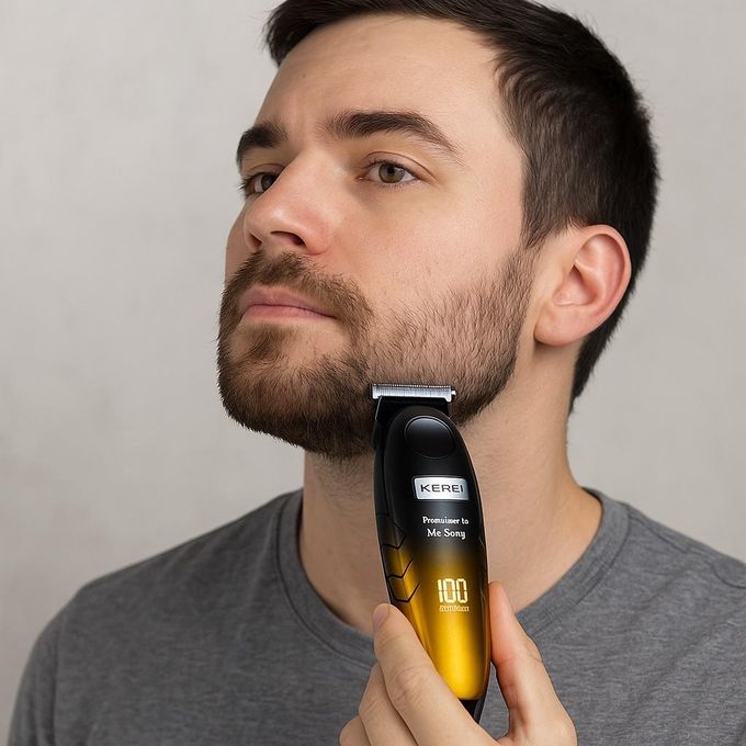 Kemei 1742 Professional Hair Trimmer Stainless Steel