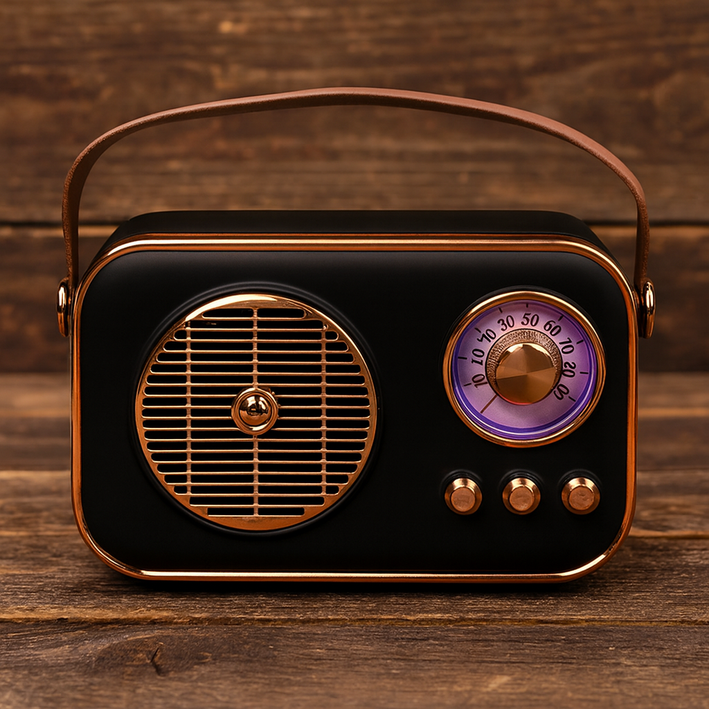 SonicOrb™ RetroWave – 15W Bluetooth Speaker with Deep Bass