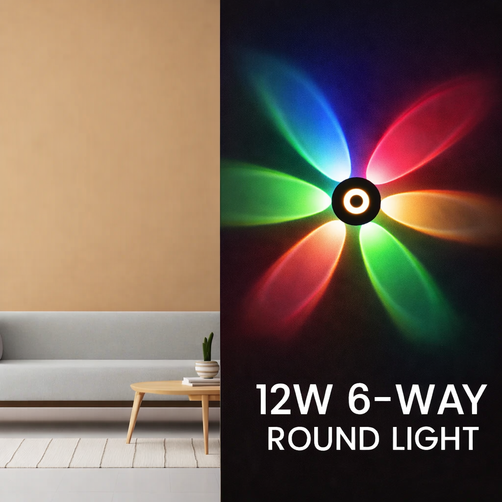 6-Way Warm White Elevation Wall Light – Architectural Outdoor Glow