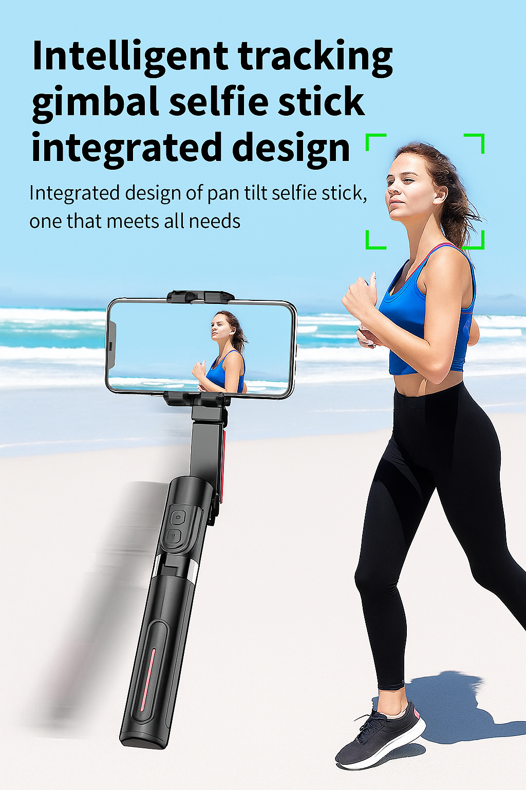 360 Smart Tracking Selfie Stick Tripod Wireless