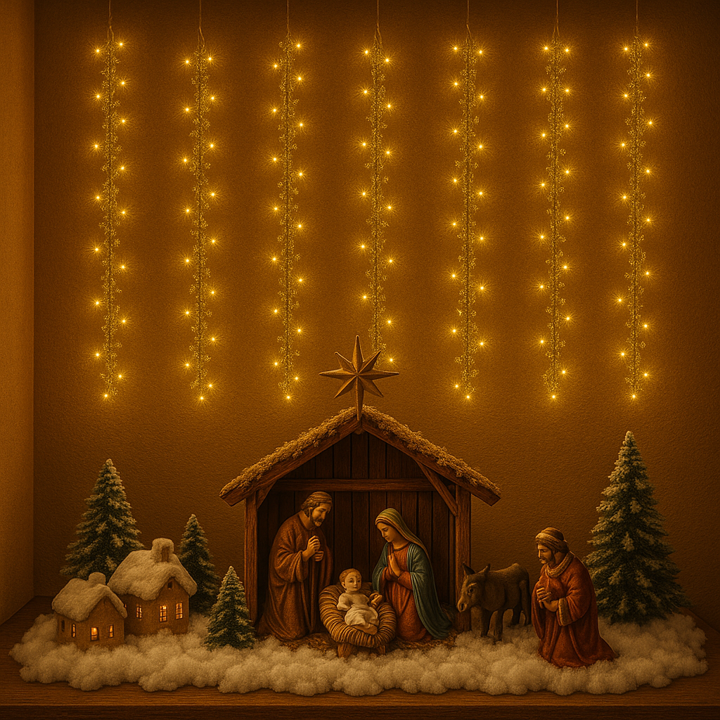 Sparkling Curtain LED String Lights