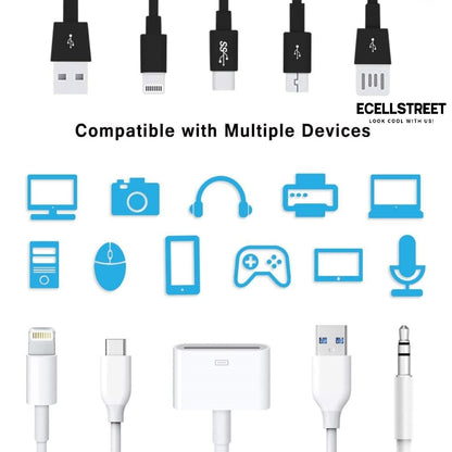 Spiral Electroplated Metallic Finish Plastic Cable Cord