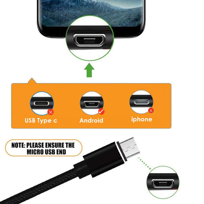 Marley Hudson Charging  Cable - Micro USB Charger 2.4A