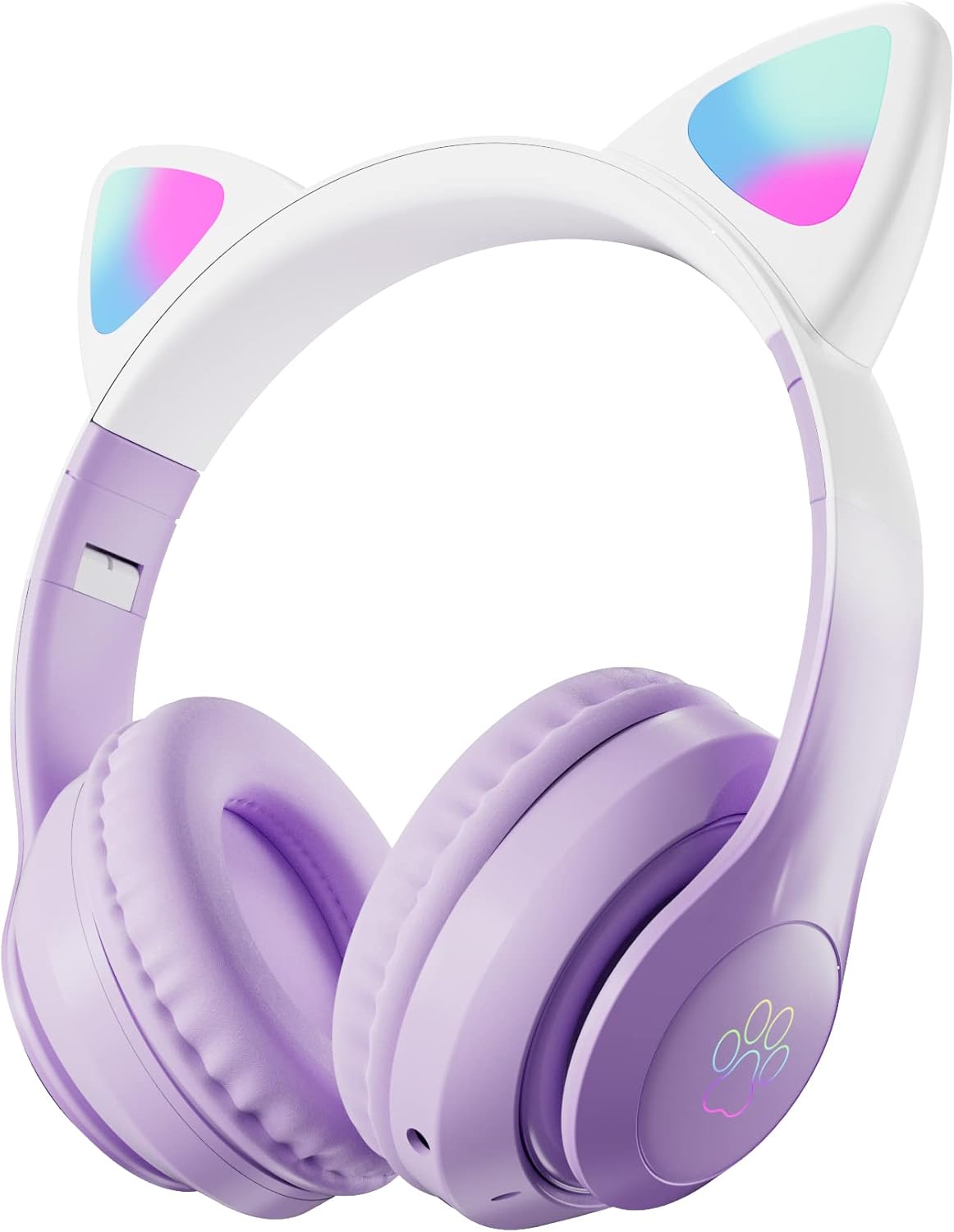 Kids Cat-Ear Bluetooth Headphones (LED, Mic,Wireless)