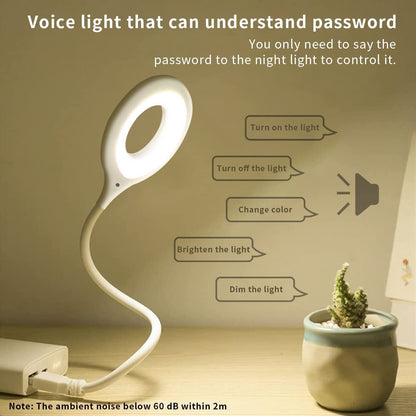 USB Intelligent Voice Control Lamp Activated Lights