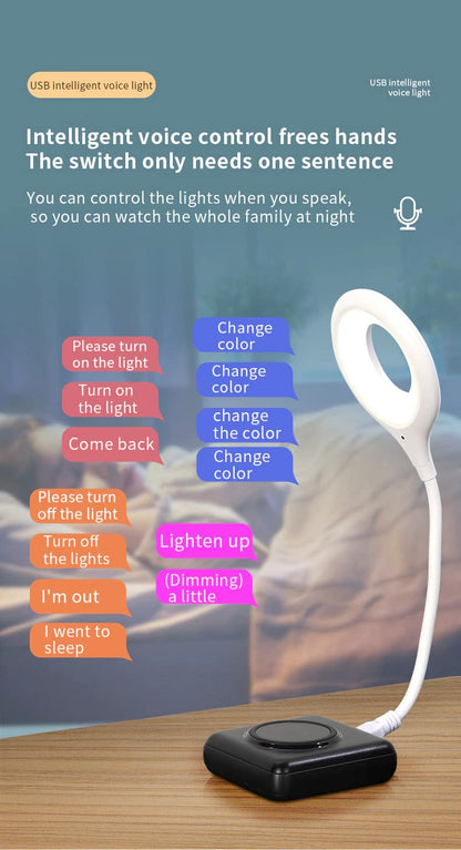 USB Intelligent Voice Control Lamp Activated Lights
