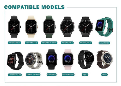 Charger for Amazfit GTR 2, GTR 2e, GTS 2, GTS 2e, GTS2 Mini, Pop, Pop pro, Bip U, T-REX Pro(Not for T-REX), Zepp E, Zepp Z