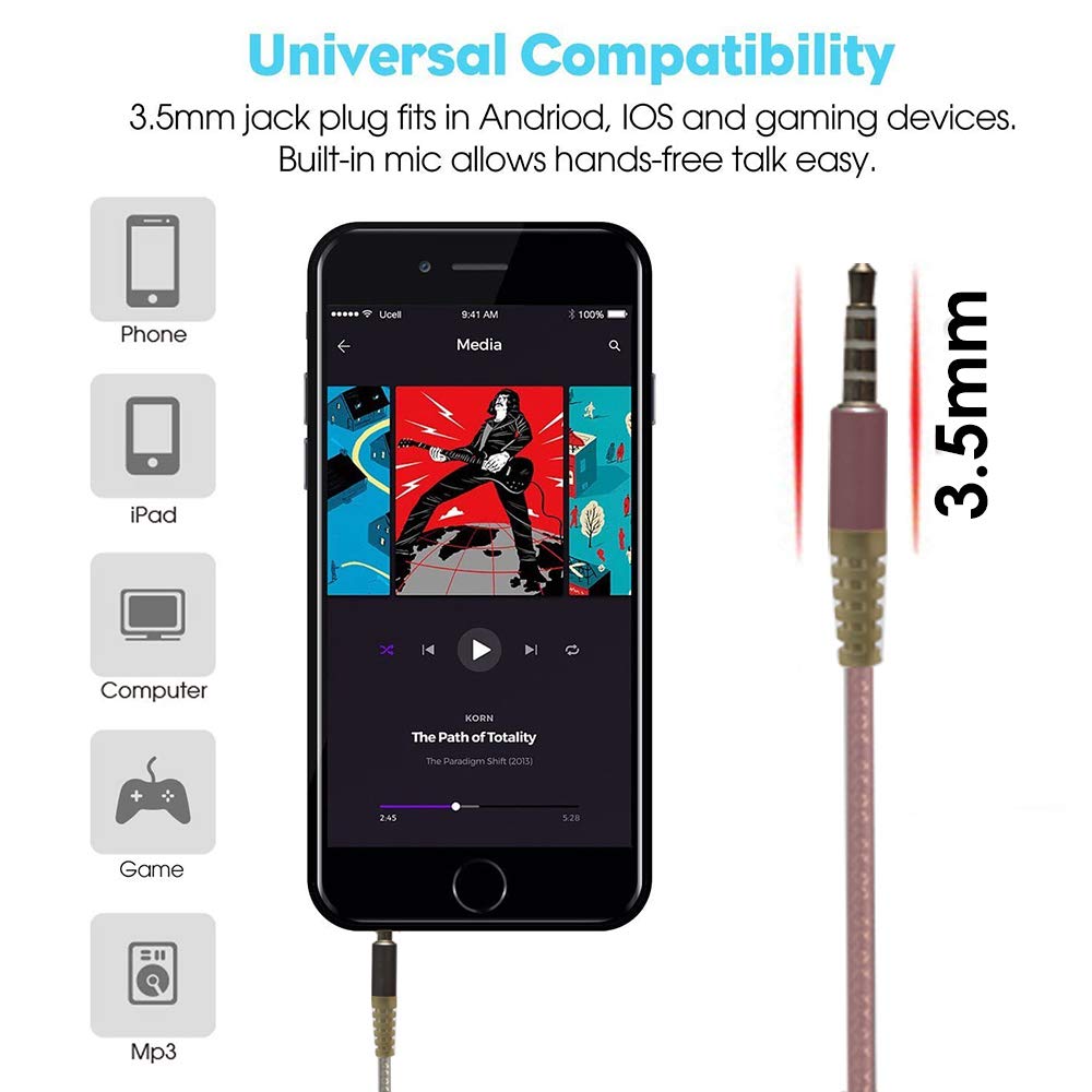 Marley Hudson Metal Body Wired Noise cancellation Earphones with Mic & Volume control