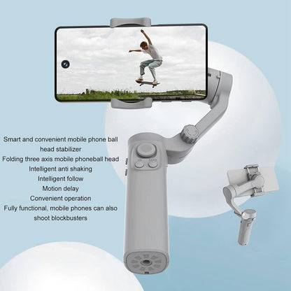 Smartphone Gimbal Stabilizer, F5 3-Axis Phone Stabilizer Foldable Handheld Gimbal with Tripod, Vlogging Stabilizer for Video Recording with Face Tracking, Youtuber Tools
