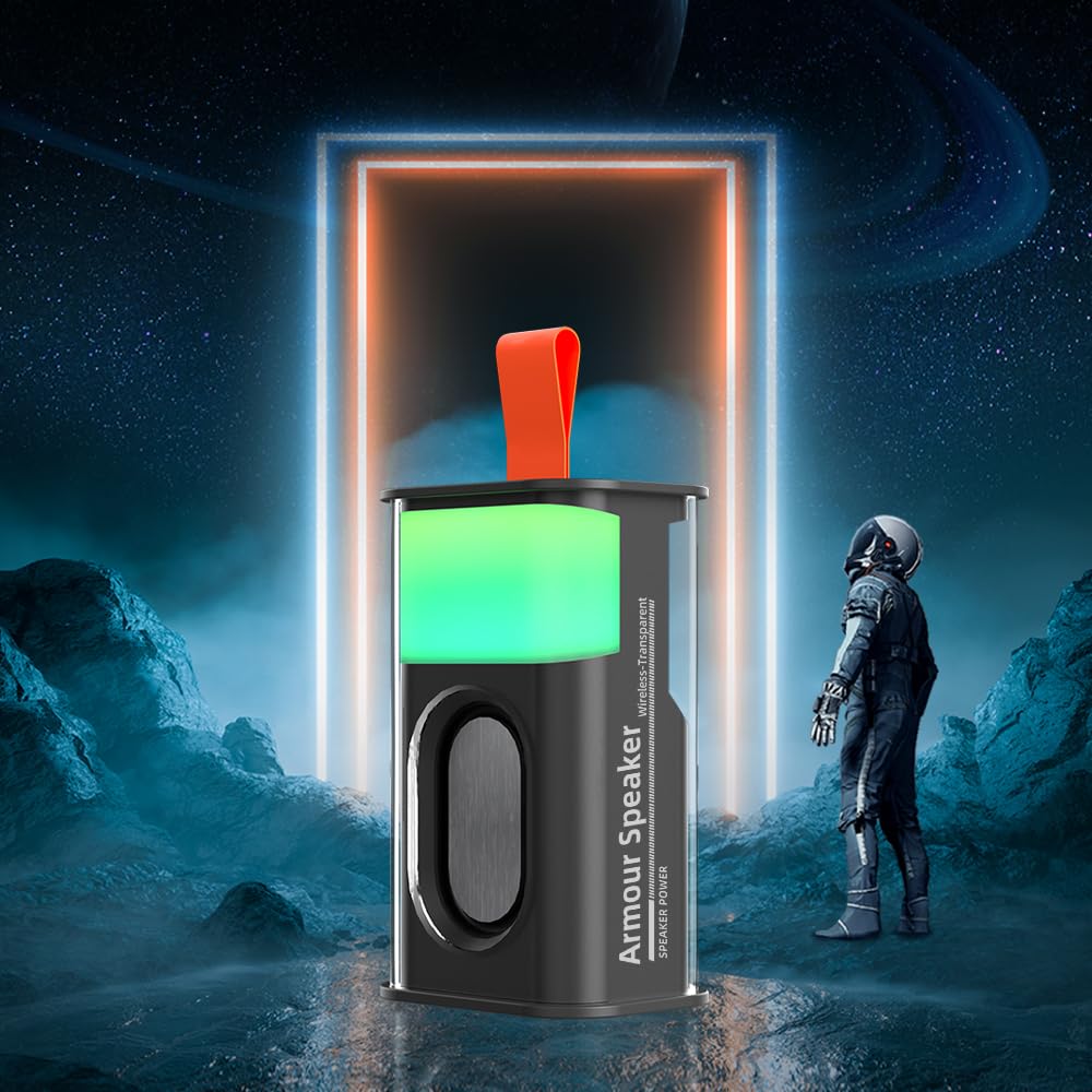 BeatNova Armour Glow Transparent RGB Bluetooth Speaker