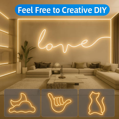 12MM THICK 220V SMD Warm Neon Rope Light