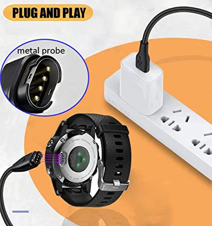 Charging Cable for Garmin Fenix 7X/7/6X/6/6S/5/5X/5S Plus,Forerunner 935,Vivoactive 3,Approach S10 S40