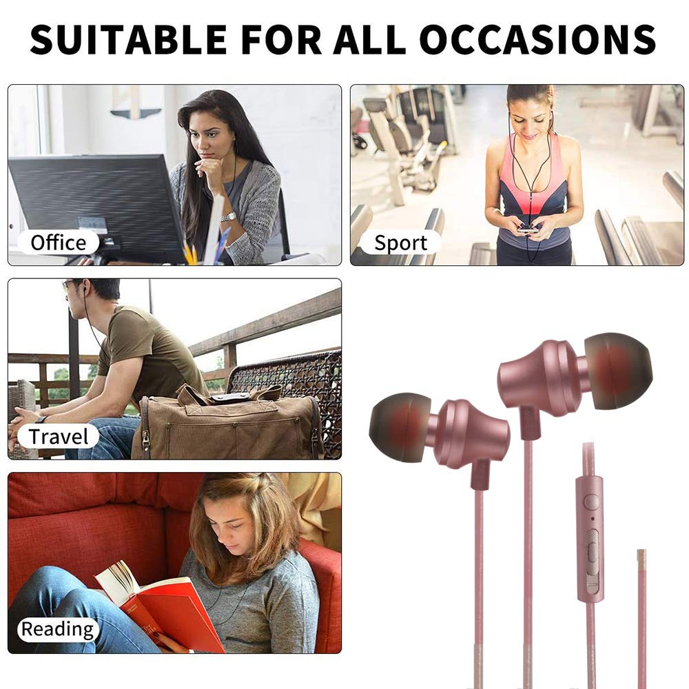 Marley Hudson Metal Body Wired Noise cancellation Earphones with Mic & Volume control