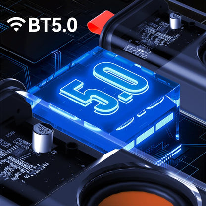 BeatNova Armour Glow Transparent RGB Bluetooth Speaker