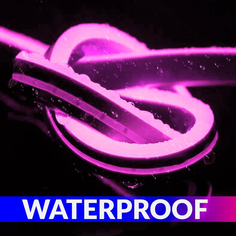 5m Neon LED Strip Light with SMPS & 3A Adapter
