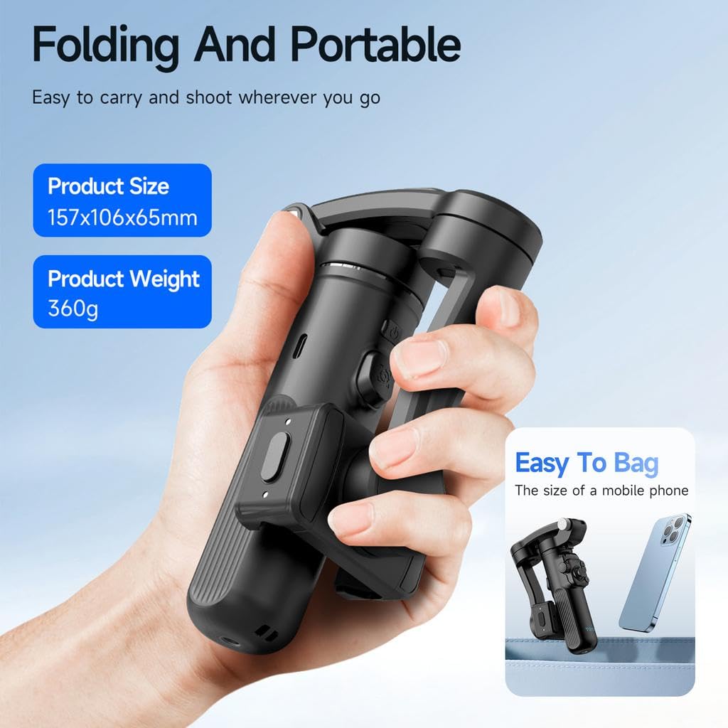 Axis Smartphone Gimbal Stabilizer Tripod Remote 360
