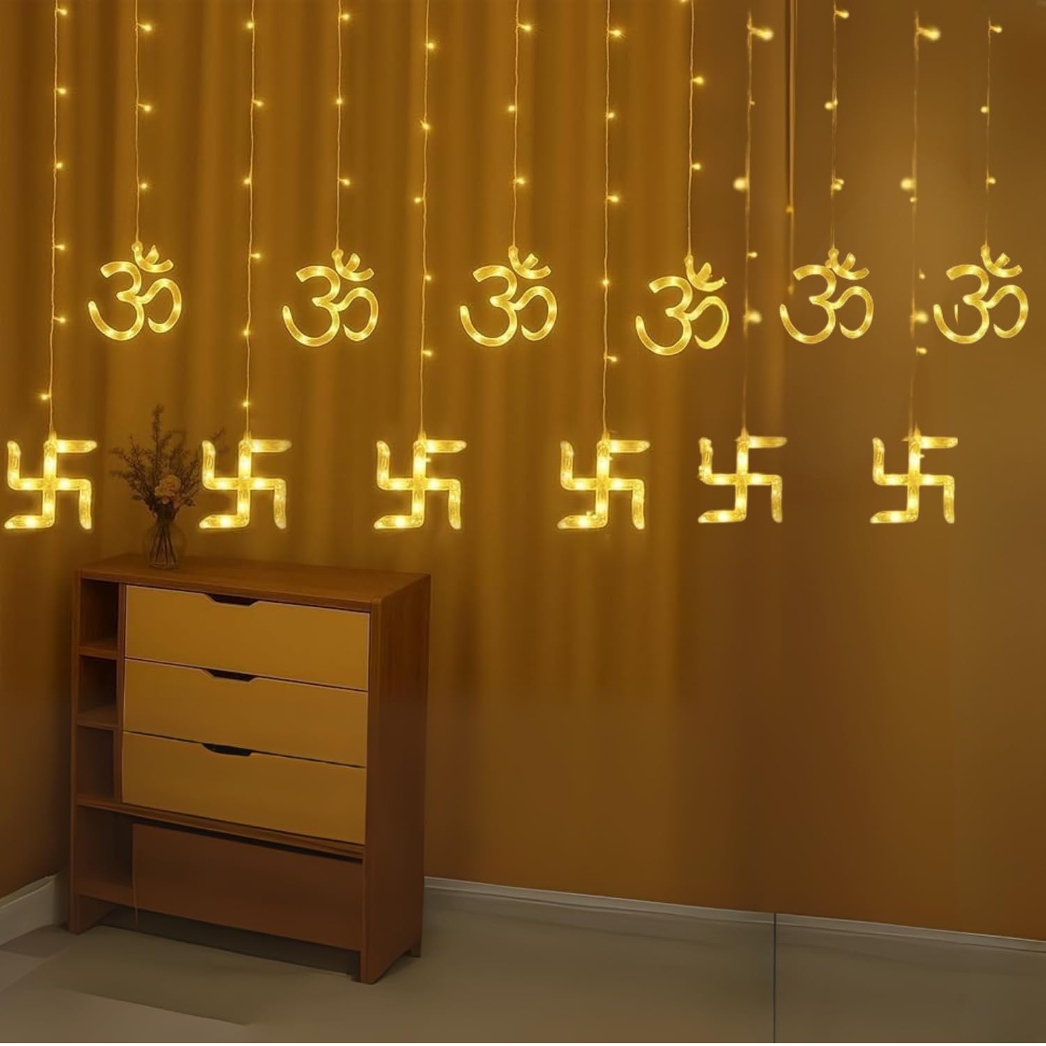 12 Bulb Sathiya Om LED Glow Lights
