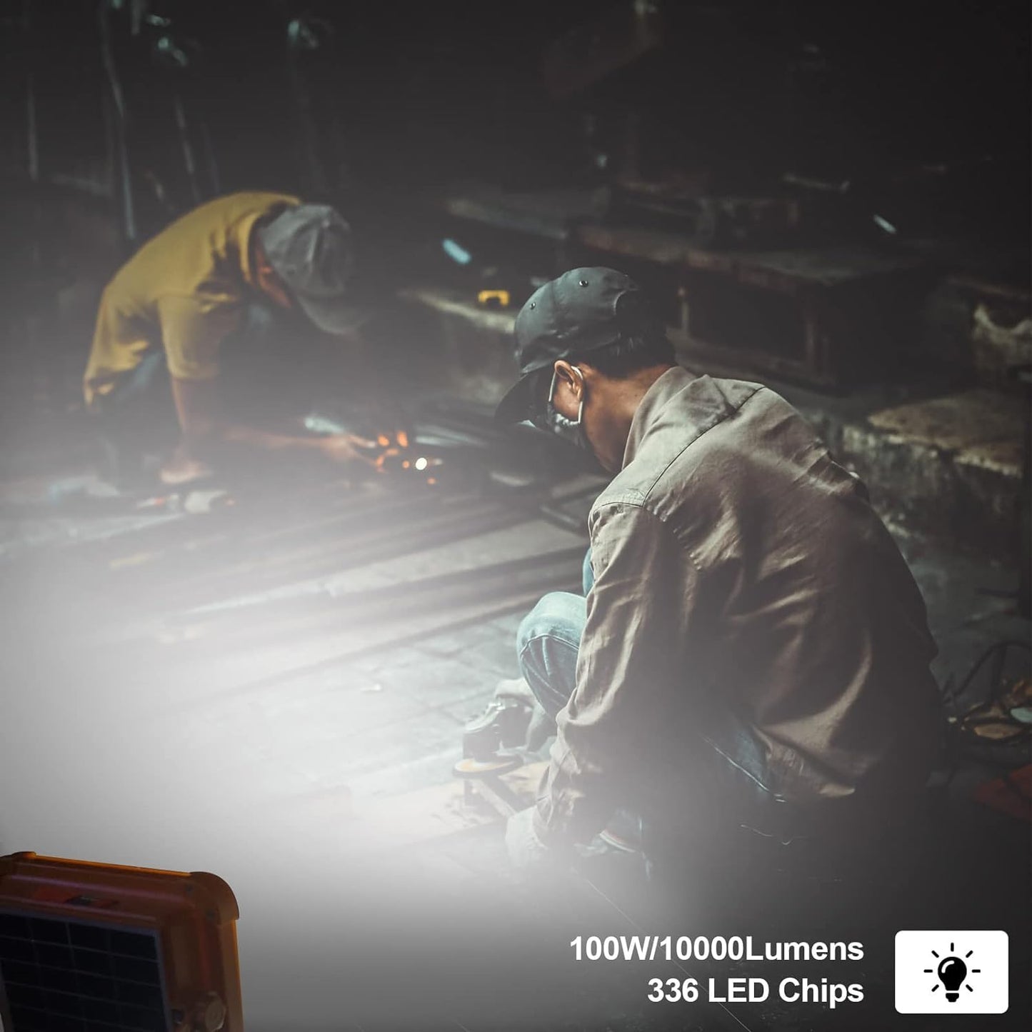 100W Solar Light Outdoor Waterproof LED Rechargeable